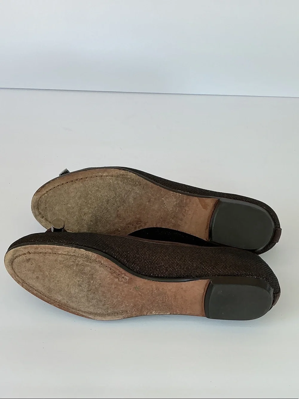 Donald J. Pliner Dark Brown Knot Toe Ballet Flats